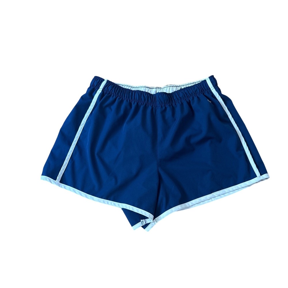 Zelos Running Shorts Women Blue White Trim Athletic Dolphin Gym SIZE XL